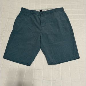 RVCA Nature X Industry men’s blue shorts.